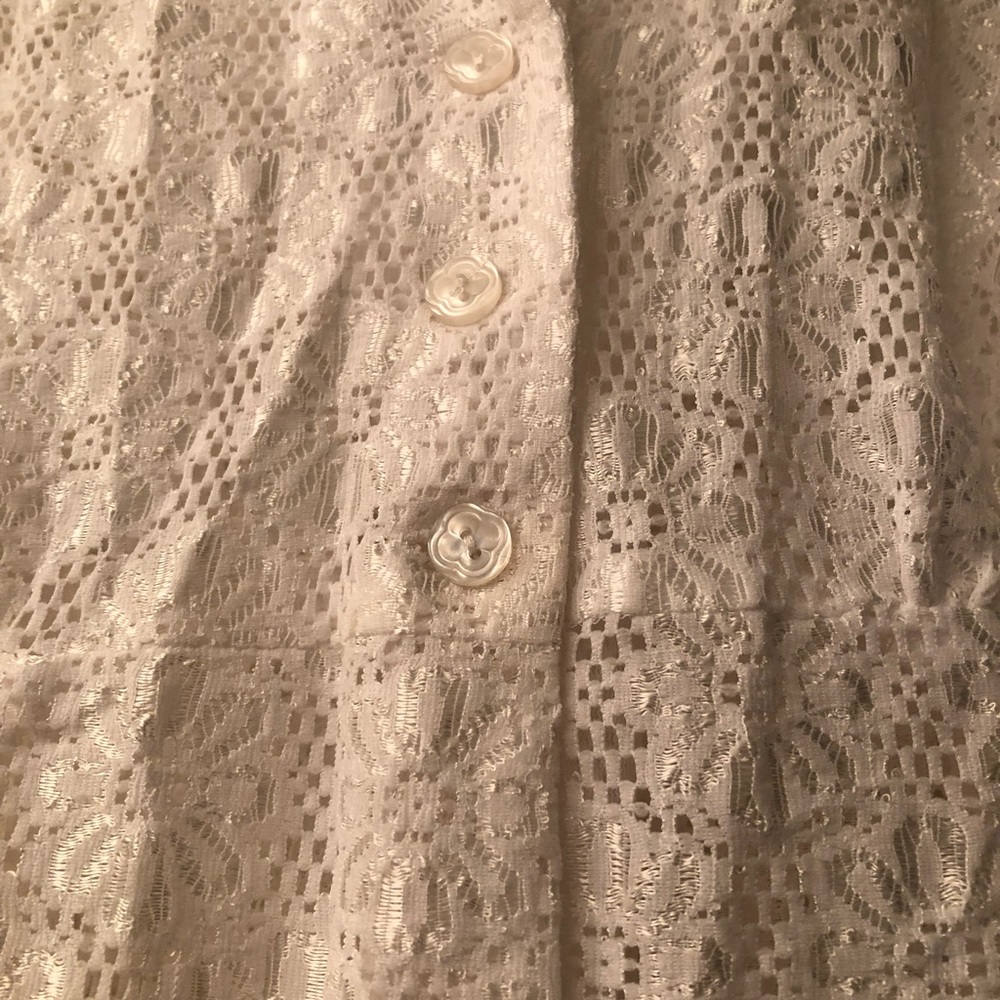 Collared lace button up - Picture 2 of 7